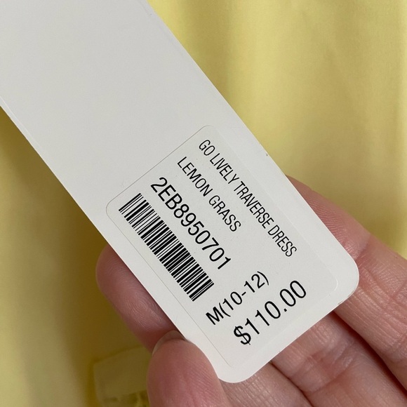 Soft Surroundings Go Lively Traverse Dress Lemon Grass Butter Yellow Sz M NWT - Picture 8 of 14